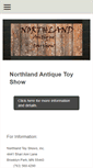 Mobile Screenshot of northlandantiquetoyshow.com